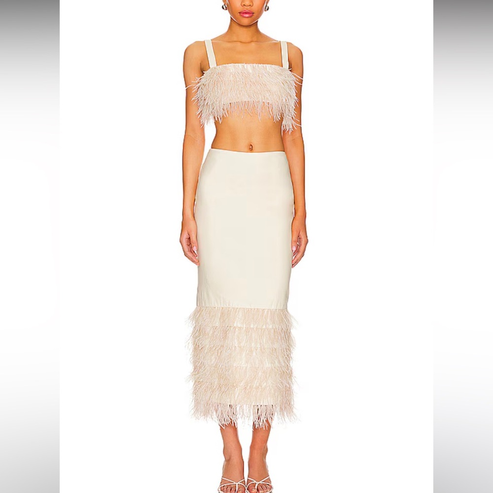 ANIKA MAXI SKIRT SET IN BEIGE NEUTRAL